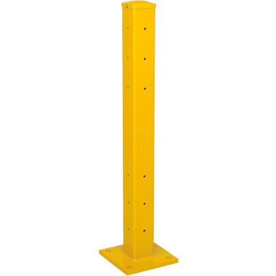 Steel Traffic Machinery Guard Rail Center/Corner Post, Drop-In-Style ...