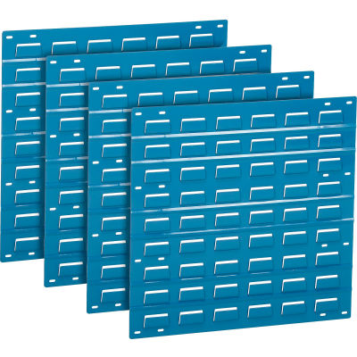 Global Industrial™ Louvered Wall Panel Without Bins 18x19 Blue - Pkg Qty 4