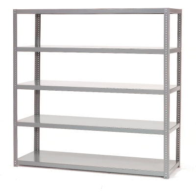 Global Industrial Extra Heavy Duty Shelving, 72"W x 24"D x 96"H, 5 Shelves, Gray
