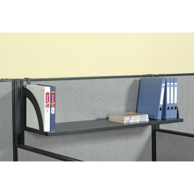 Interion® Hanging Shelf For 60"W Panel - Black