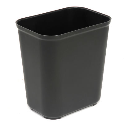 Rubbermaid 7 Gallon Fire Resistant Fiberglass Wastebasket - Black ...