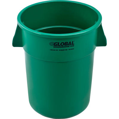Global Industrial™ Plastic Trash Can - 55 Gallon Green