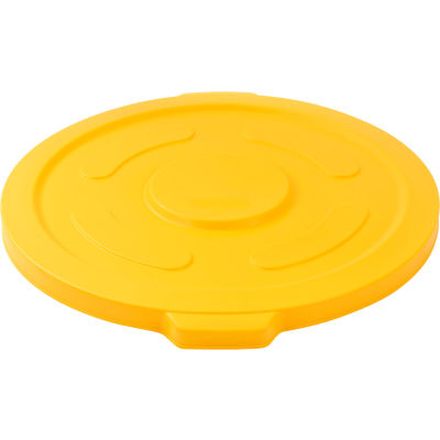 Global Industrial Plastic Trash Can Lid - 55 Gallon Yellow