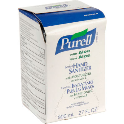 Purell Bag-In-Box Hand Sanitizer Aloe Formula Refill - 12 Refills/Case 9637-12