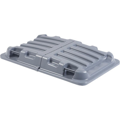 Global Industrial™ Lid for 1/2 Cu. Yd. Plastic Recycling Tilt Truck, Gray