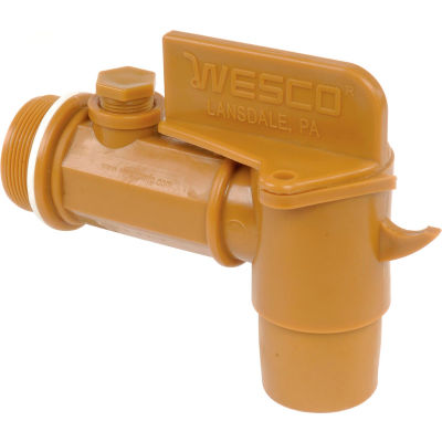Renewed 2 NPT Connection Wesco 272179 Polyethylene Deluxe Drum Faucet with EPDM Gasket 