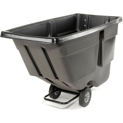 Rubbermaid® 9T18 Light Duty 1 Cu. Yd. Black Tilt Truck