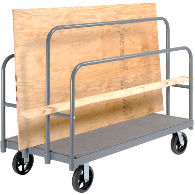 Global Industrial™ Panel, Sheet & Lumber Truck with Carpeted Deck 2000 Lb. Capacity