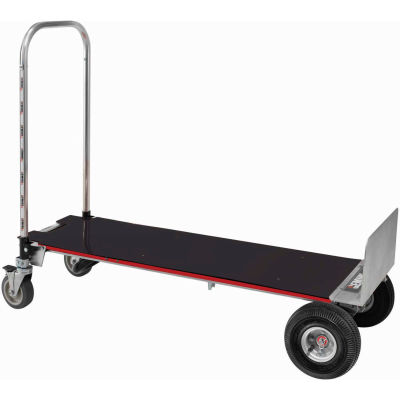 Magliner® Gemini XL XLSP 2-in-1 Convertible Hand Truck with Deck - Pneumatic Wheels