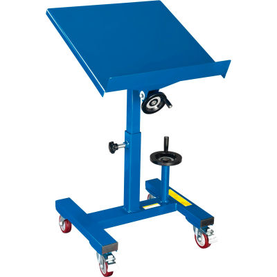 Global Industrial™ Tilting Work Table 300 Lb. Cap. 24 x 24 with Mechanical Crank