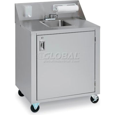 Crown Verity® CVPHS-1 Single Bowl Portable Hand Sink Cart