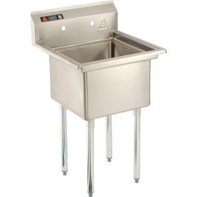 Aero Manufacturing Company® Stainless Steel Sink - One Bowl Sink 18 x 18, Aero Manufacturing