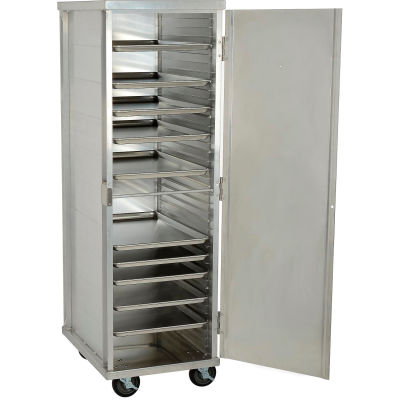 Nexel® ETC2127 Enclosed Mobile Transport Cabinet, 68"H, 40 Pan Capacity, Aluminum