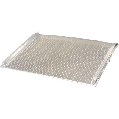 Aluminum Dock Board with Aluminum Curbs BTA-10007242 72x42 10,000 Lb. Cap