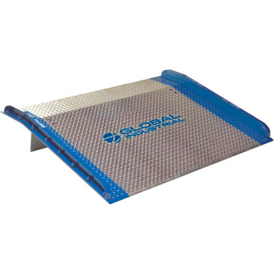 Global Industrial Aluminum Dock Board w/Steel Curbs, 60"W x 48"L, 10,000 Lb. Cap.