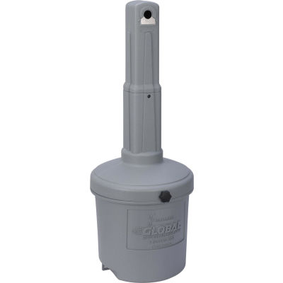 Global Industrial Outdoor Ashtray, 5 Gallon, Gray