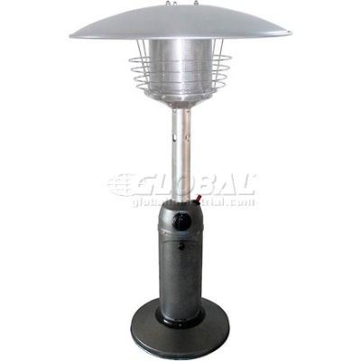 Hiland Patio Heater HLDS032-C Propane 11000 BTU Tabletop Silver Steel
