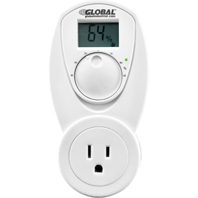 Global Industrial® Plug In Dehumidifier Control 120V, 15A, Analog 30-90% Relative Humidity