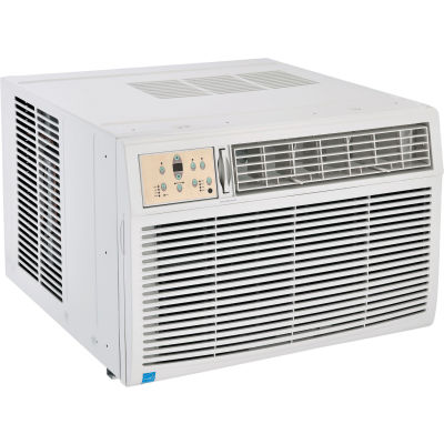 Global Industrial Window Air Conditioner With Heat, 25,000 BTU Cool, 16,000 BTU Heat, 230/208V