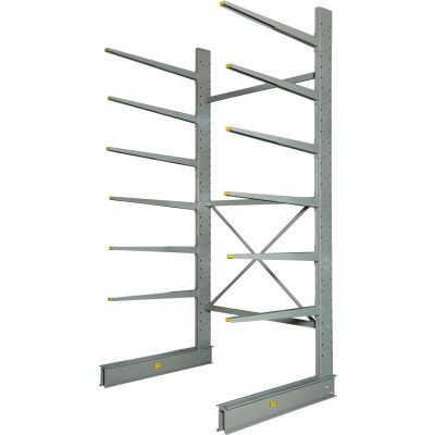 Cantilever Rack Single Sided Starter Unit Heavy Duty (2000 Series),72"W x 52"D x 12'H,8500 Lbs. Cap