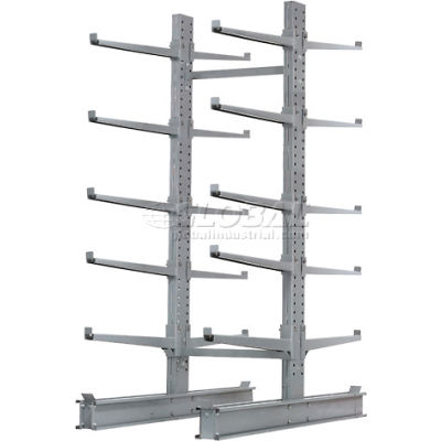 Cantilever Rack Double Sided Starter Unit Heavy Duty (2000 Series),72"W x 83"D x 10'H,20600 Lbs Cap