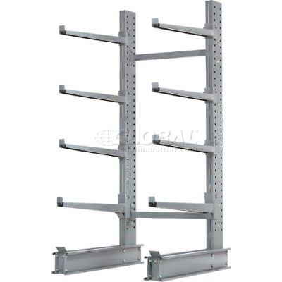 Global Industrial™ Single Sided Cantilever Rack Starter, 2" Lip, 48"Wx37"Dx96"H
