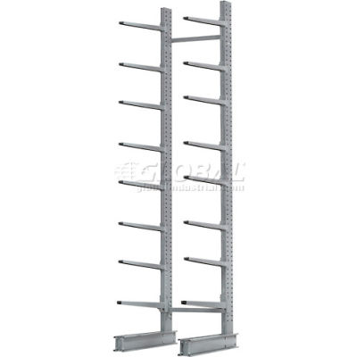 Cantilever Rack Single Sided, Starter Unit Extra Heavy Duty, 72"W x61"D x 12'H, 12500 Lbs. Capacity