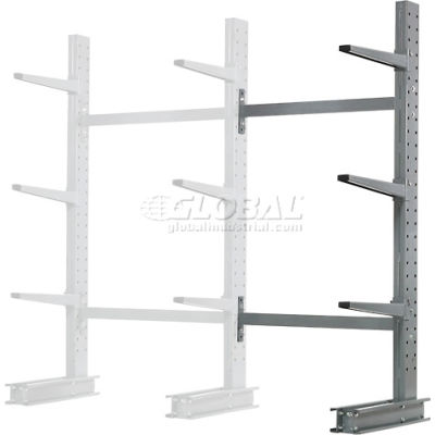 Cantilever Rack Single Sided Add-On Unit Medium Duty (1000 Series), 48"W x 33"D x 6'H, 8100 Lbs Cap