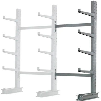 Cantilever Rack Single Sided, Add-On Unit Medium Duty (1000 Series),48"W x 33"D x 8'H, 5300 Lbs Cap