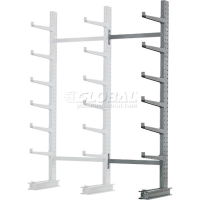 Cantilever Rack Single Sided, Add-On Unit Medium Duty (1000 Series),72"W x 45"D x10'H, 3800 Lbs Cap