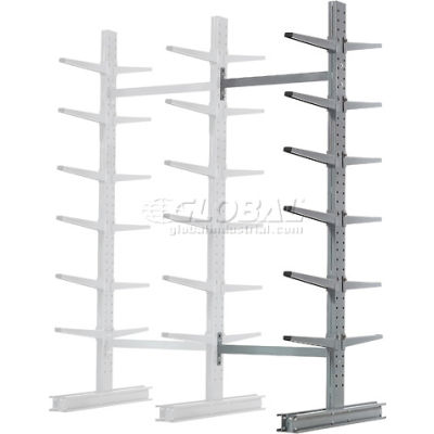 Cantilever Rack Double Sided Add-On Unit Medium Duty (1000 Series),72"W x 78"D x 10'H, 7600 Lbs Cap