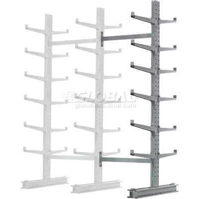 Cantilever Rack Double Sided, Add-On Unit Medium Duty (1000 Series),72"W x 78"D x 10'H,7600 Lbs Cap