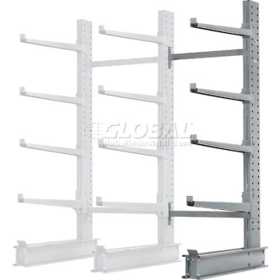 Cantilever Rack Single Sided Add-On Unit Heavy Duty (2000 Series),48"W x 38"D x 8'H, 13300 Lbs Cap
