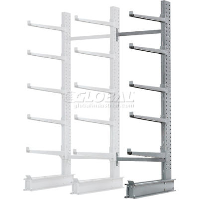Cantilever Rack Single Sided Add-On Unit Heavy Duty (2000 Series),72"W x 50"D x 10' H,10300 Lbs Cap