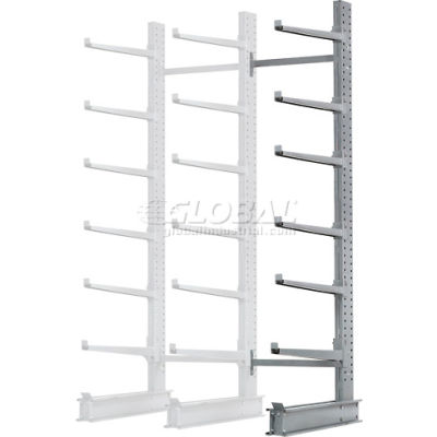 Cantilever Rack Single Sided Add-On Unit Heavy Duty (2000 Series),72"W x 52"D x 12'H, 8500 Lbs Cap
