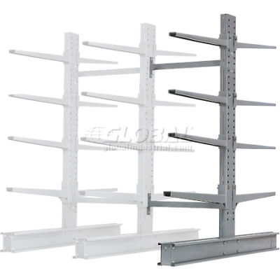 Cantilever Rack Double Sided Add-On Unit Heavy Duty (2000 Series),48"W x 59"D x 8' H,26600 Lbs. Cap