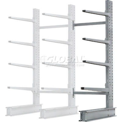 Cantilever Rack Single Add-On Unit Extra Heavy Duty, 48" W x 37" D x 8' H, 21500 Lbs. Capacity