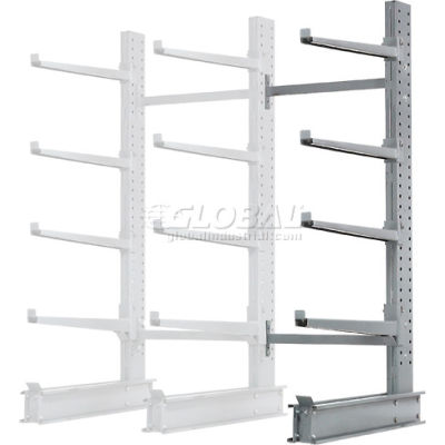 Cantilever Rack Single Add-On Unit Extra Heavy Duty, 48"W x 37"D x 8'H, 21500 Lbs Capacity