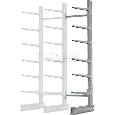 Cantilever Rack Single Add-On Unit Extra Heavy Duty, 72" W x 49" D x 10' H, 15800 Lbs. Capacity