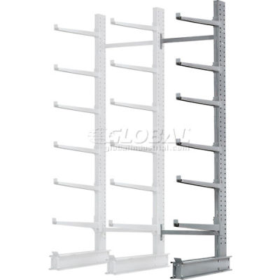 Cantilever Rack Single Add-On Unit Extra Heavy Duty, 72" W x 49" D x 10' H, 15800 Lbs Capacity