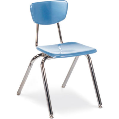 Virco® 3018 Martest 21® Hard Plastic Chair - Light Blue - Pkg Qty 4