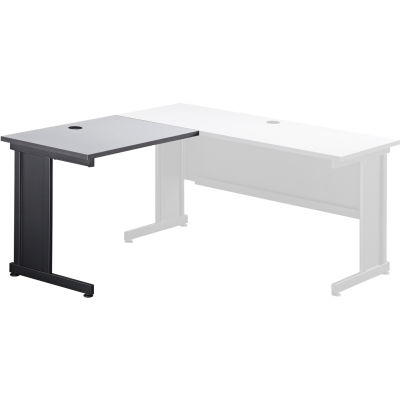 Interion® 36"W Left Handed Return Table, Gray