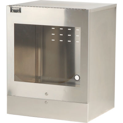 AERO Manufacturing Stainless Steel Countertop Computer Cabinet