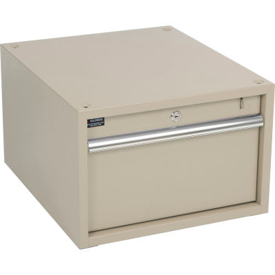 Global Industrial Steel Drawer W/ 125 Lbs Capacity, 17-1/4"W x 20"D, Tan