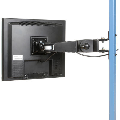 Global Industrial LCD Flat Panel Monitor Arm, 10"-30" Arm