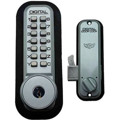 Lockey Digital Door Lock 2500 Mechanical Keyless Hook Bolt with Key ...