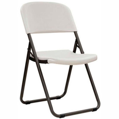 Lifetime® Folding Loop Leg Chair, White Granite, Pack of 4