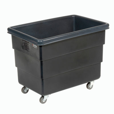 Dandux Black Recycled Plastic Box Truck 51Q126008X-073 8 Bushel 500 Lb. Capacity