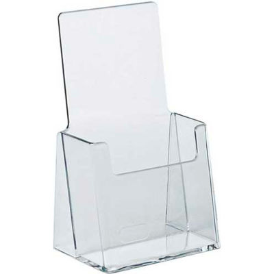 Global Approved 252012 Countertop Tri-Fold Brochure Holder, 4" x 7.25"