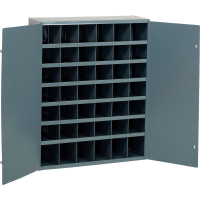 Durham Steel Storage Parts Bin Cabinet 360-95 With Doors - 42 Compartments